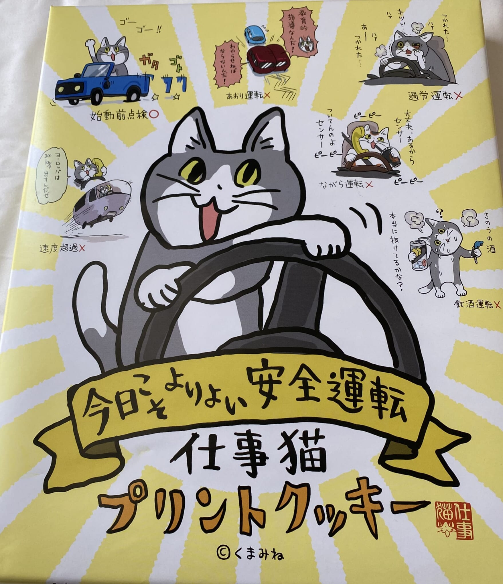 ティータイムに癒されたい～猫型クッキー⑤「仕事猫×今日こそよりよい